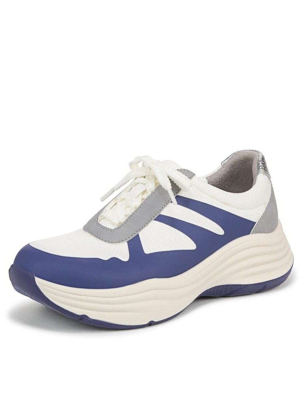 LifeStride Impulse Size 7.5W Sneakers Womens Skipper Blue Stretch Laces Slip-On